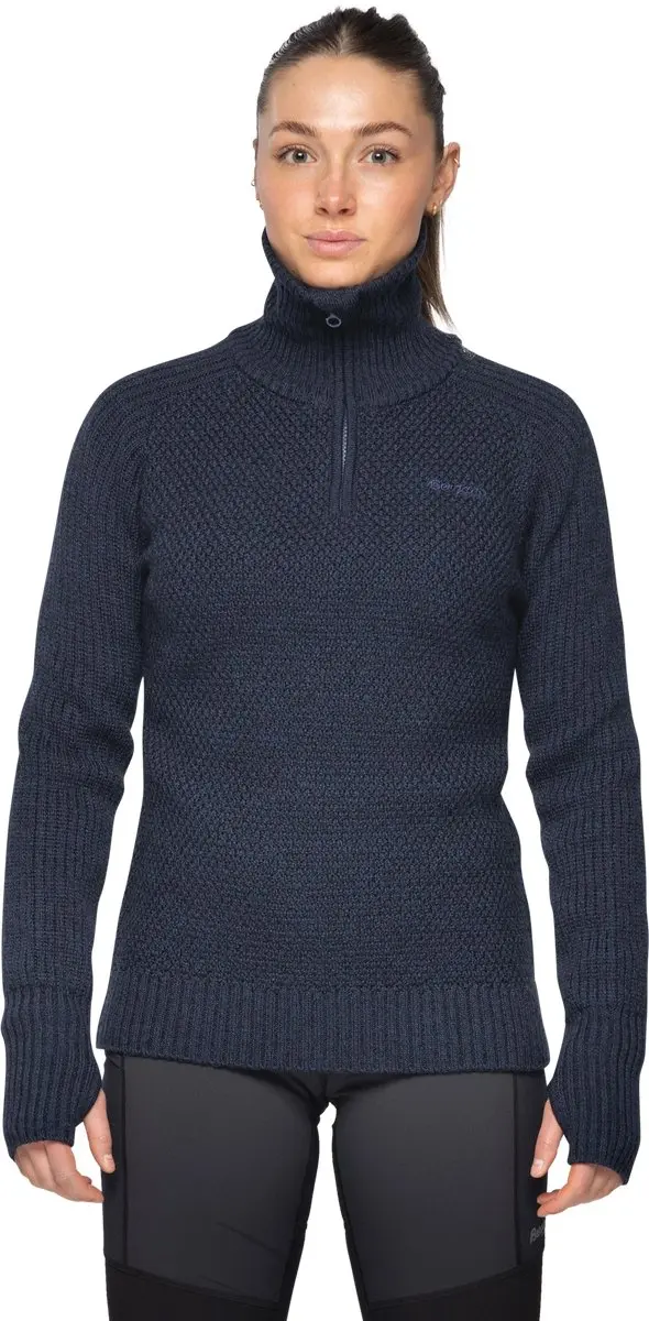Trui Bergans Women Ulriken Jumper Navy Blue-M
