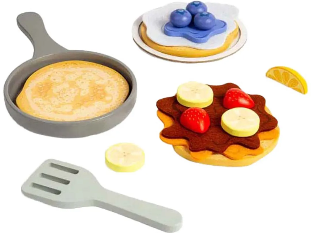 BIGJIGS Houten Pannenkoekenset Multicolor