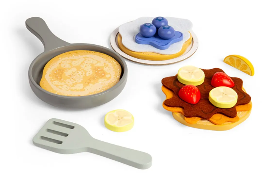 BIGJIGS Houten Pannenkoekenset Multicolor