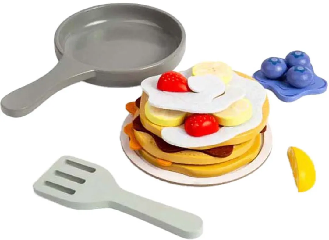 BIGJIGS Houten Pannenkoekenset Multicolor