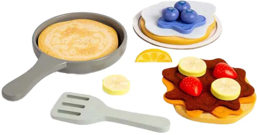 BIGJIGS Houten Pannenkoekenset Multicolor