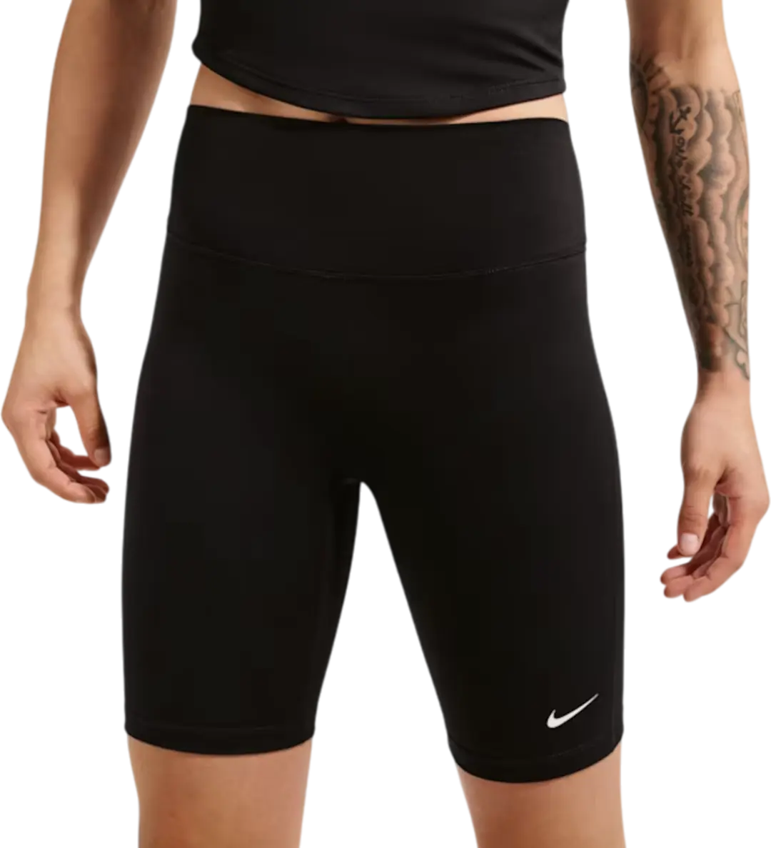 Nike One Dri-FIT High-Rise 8 Inch Short Tights Dames - Zwart - afbeelding 2 van 5