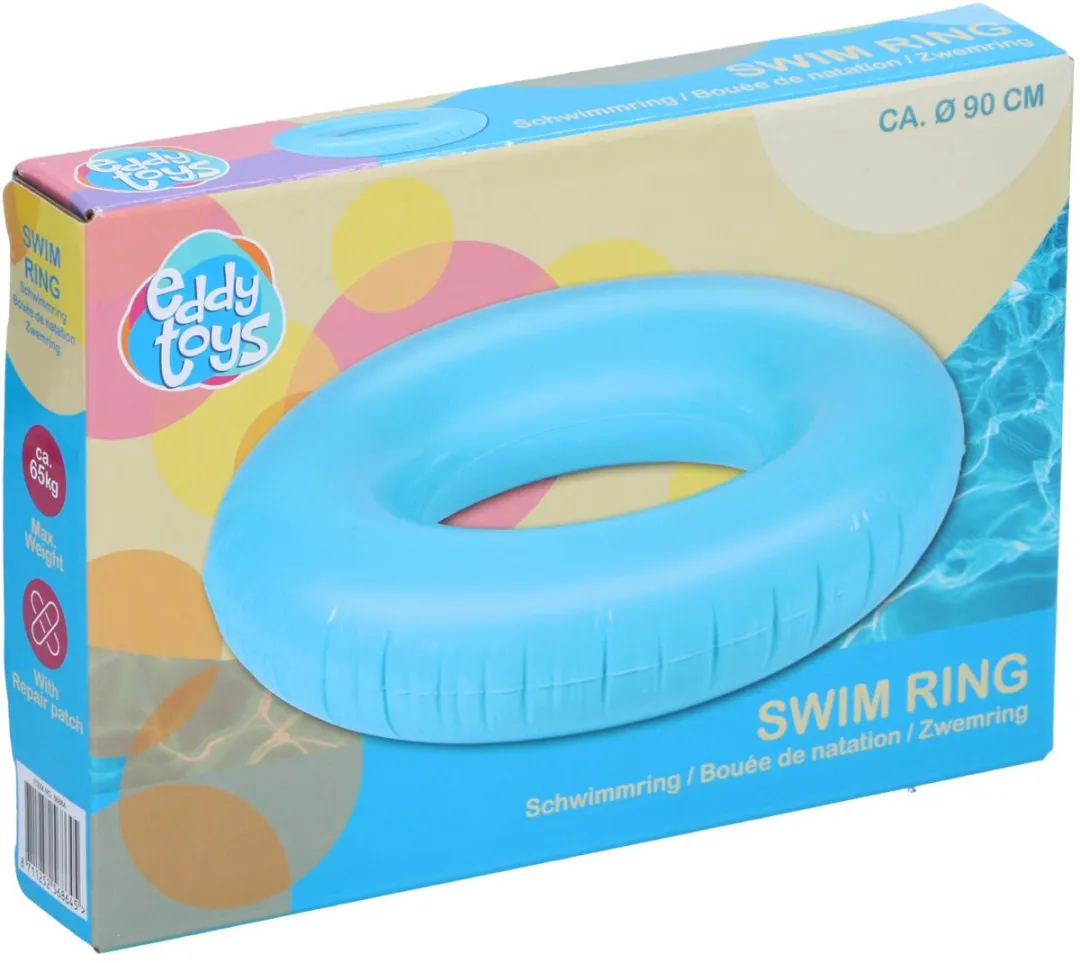 Eddy Toys Zwemring Ø90cm - Blauw