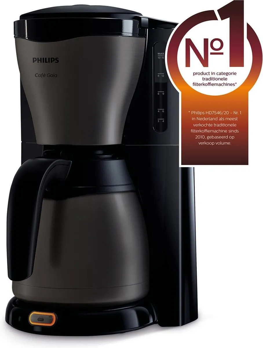 Philips Café Gaia HD7547/80 Koffiezetapparaat - 12 Kopjes - Blauw