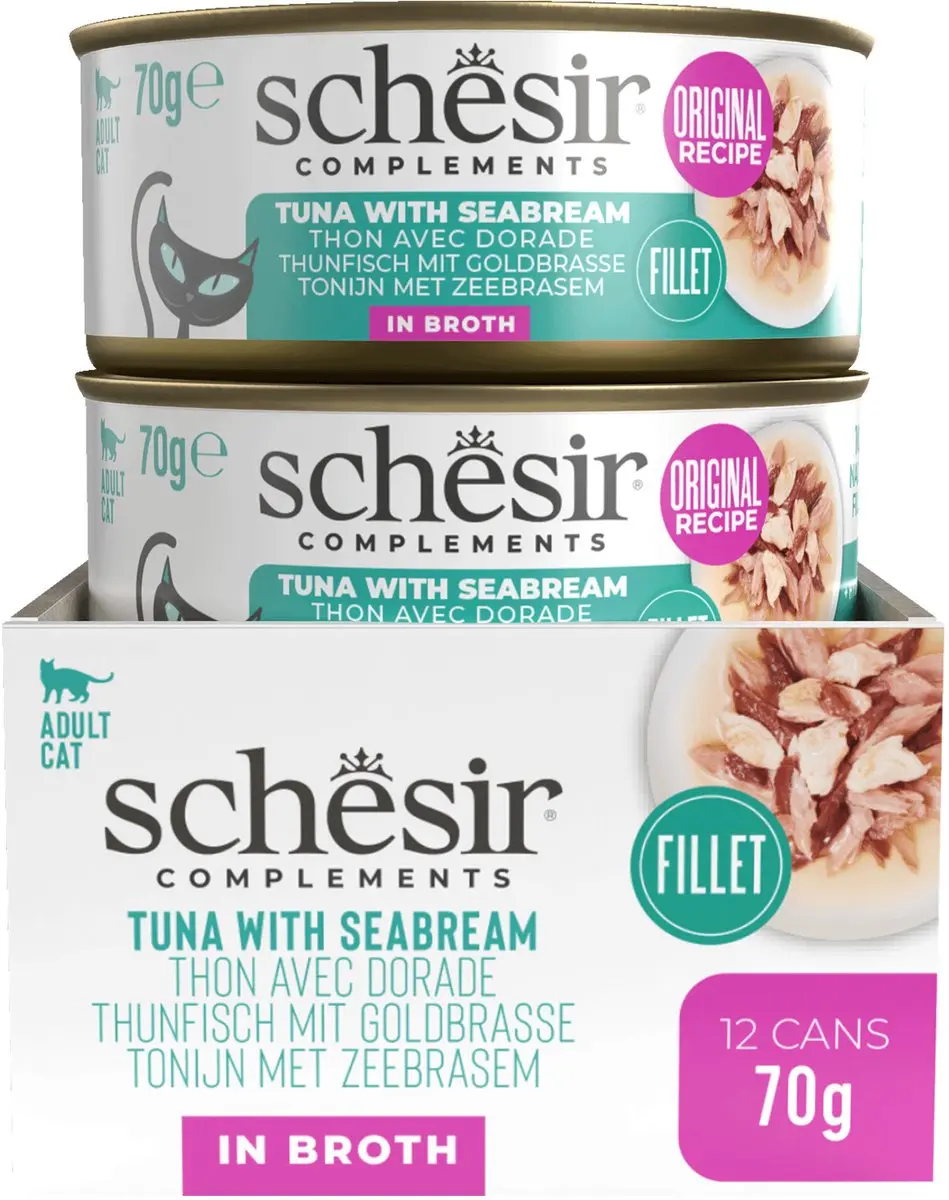 Schesir Kattenvoer Tonijn & Zeebrasem 70g - afbeelding 3 van 6