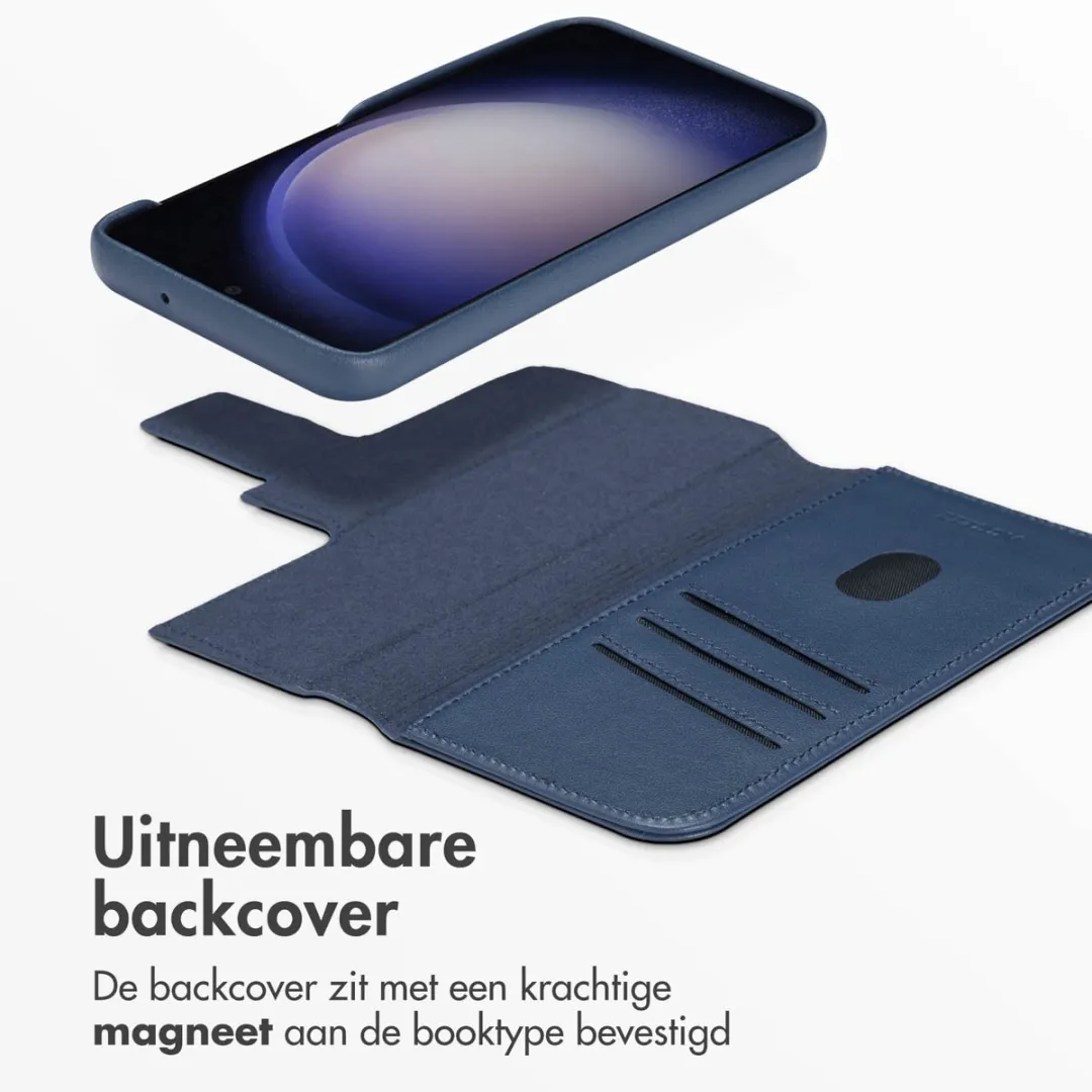 Accezz Hoesje Samsung Galaxy S23 Bookcase 2-in-1 Nightfall Blue - 3 Pasjes