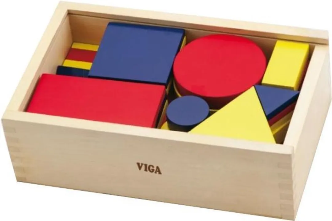Viga Toys Vormenpuzzel 49-delig Multicolor