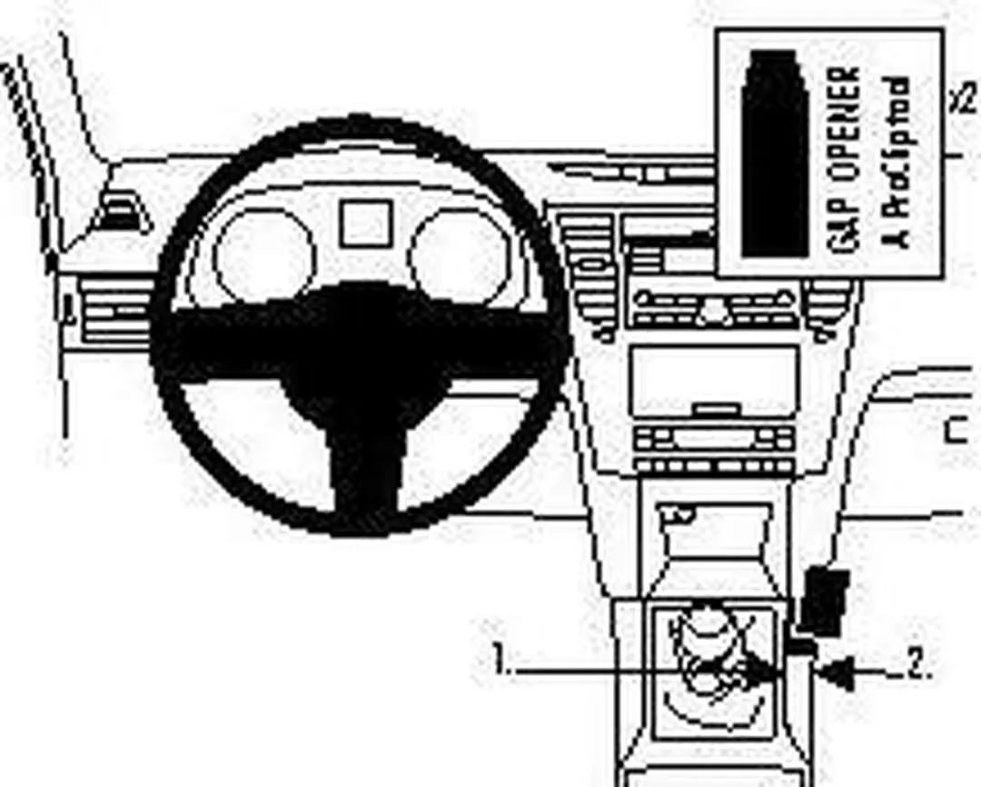 Brodit ProClip 834426 Consolehouder Subaru Legacy/Outback 2010-2014