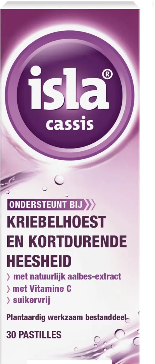 Isla Cassis Keelpastilles 30 stuks - afbeelding 4 van 6