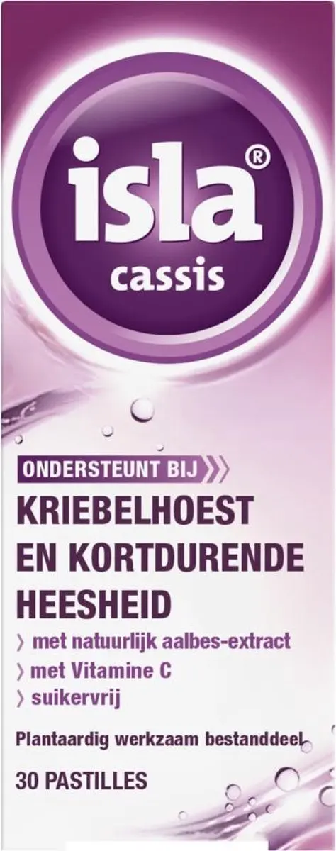 Isla Cassis Keelpastilles 30 stuks