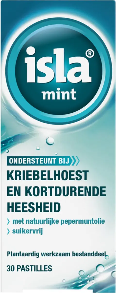 Isla Mint Keelpastilles 30 stuks