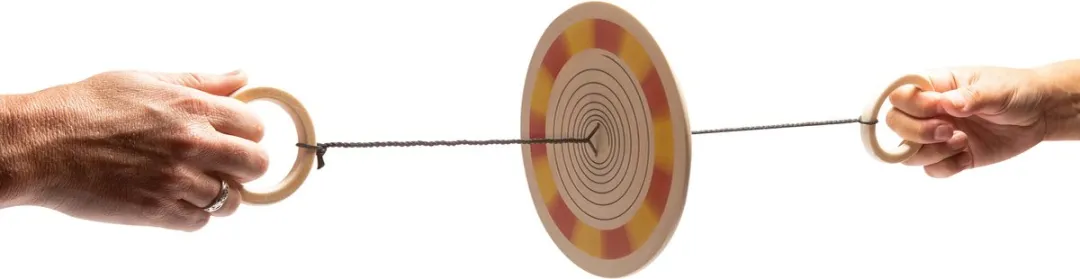 BS Toys Kleurenspinner Hout - 18cm - Multikleur