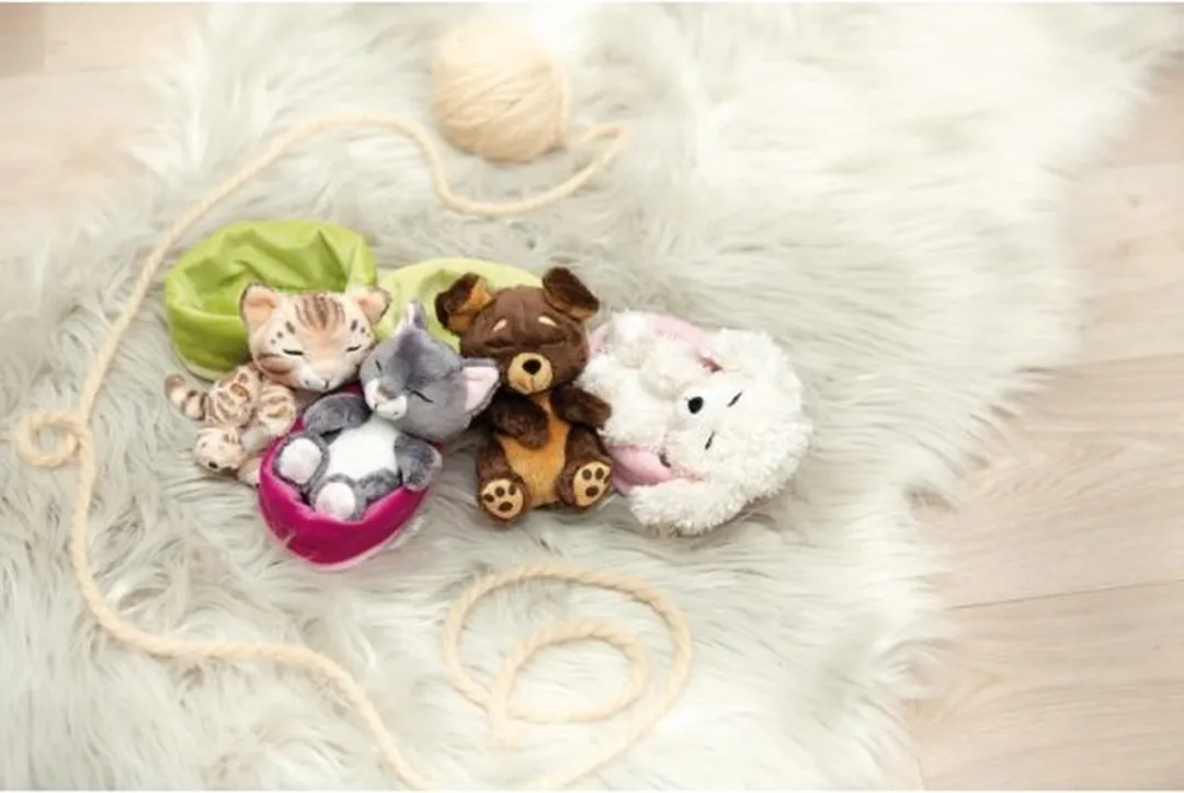 Nici Hond Slaapt In Mand Teddy 12cm - Bruin