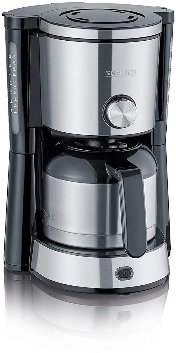 Severin KA 4845 Koffiezetapparaat - 8 Kopjes 1,25L - Thermoskan - Roestvrijstaal - afbeelding 6 van 6