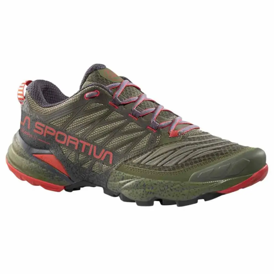 La Sportiva Akasha II Trailschoenen - Cypress/Mountain Red - 42 - afbeelding 2 van 3