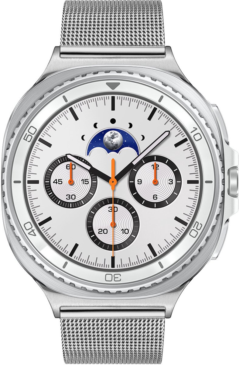 Samsung Special Edition Galaxy Watch 8 CLASSIC Wit/Zilverkl Mesh 46mm