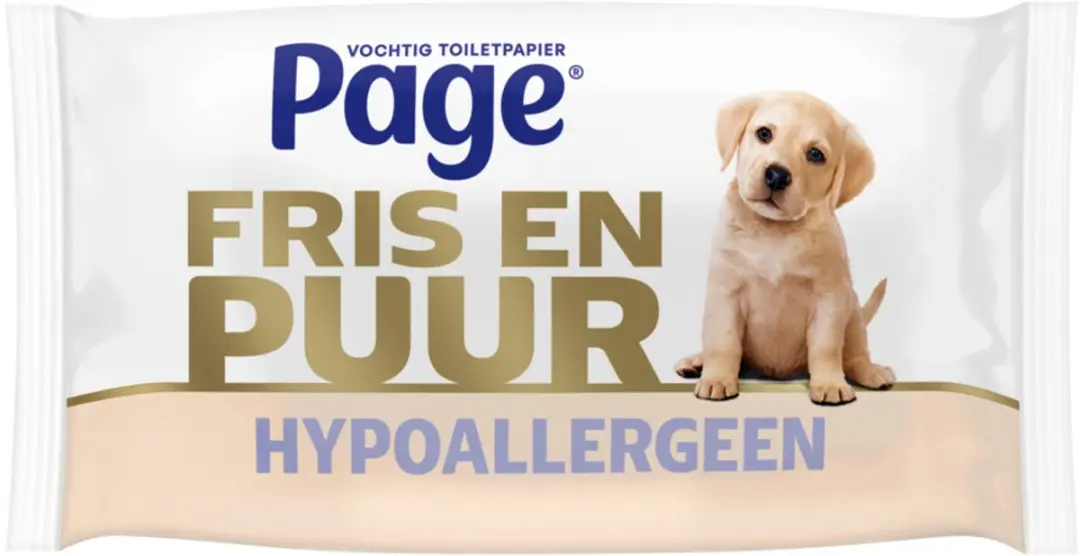Page Vochtig Toiletpapier Puur - 38 stuks - afbeelding 6 van 6