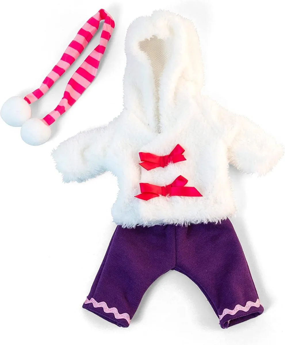 Miniland Modepop Bontjas met Paarse Broek