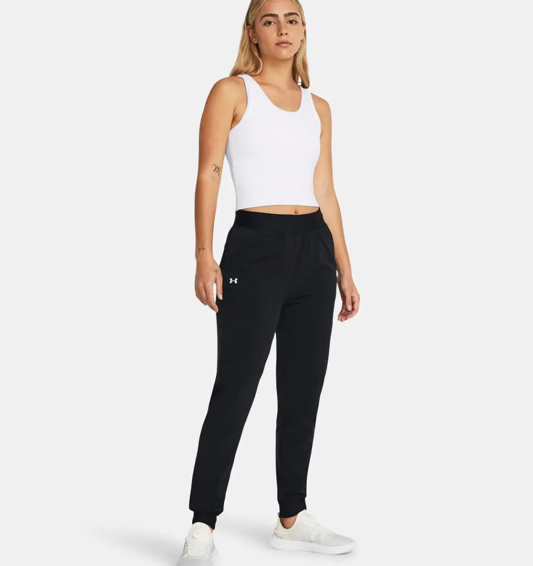 Under Armour ArmourSport High Rise Woven Broek - Zwart - afbeelding 6 van 6