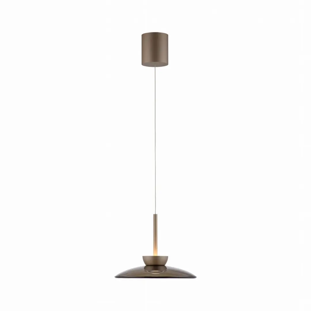 Pure Moon LED Hanglamp Brons - Amberglas Ø32cm - afbeelding 5 van 5