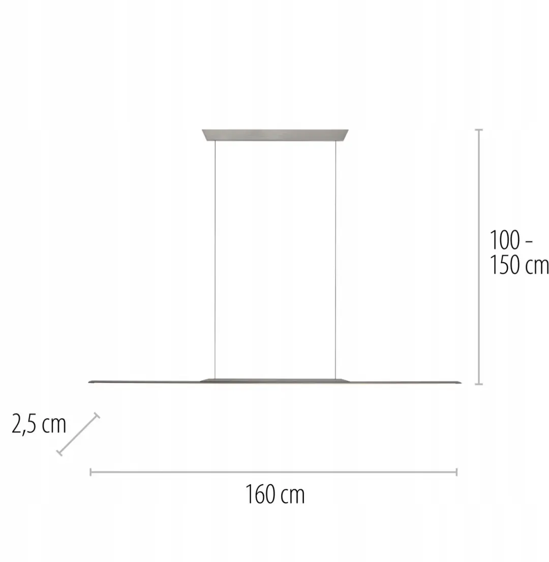 PURE Surface LED Hanglamp 2302-15 - 25W - 3000K - Grijs - afbeelding 3 van 5