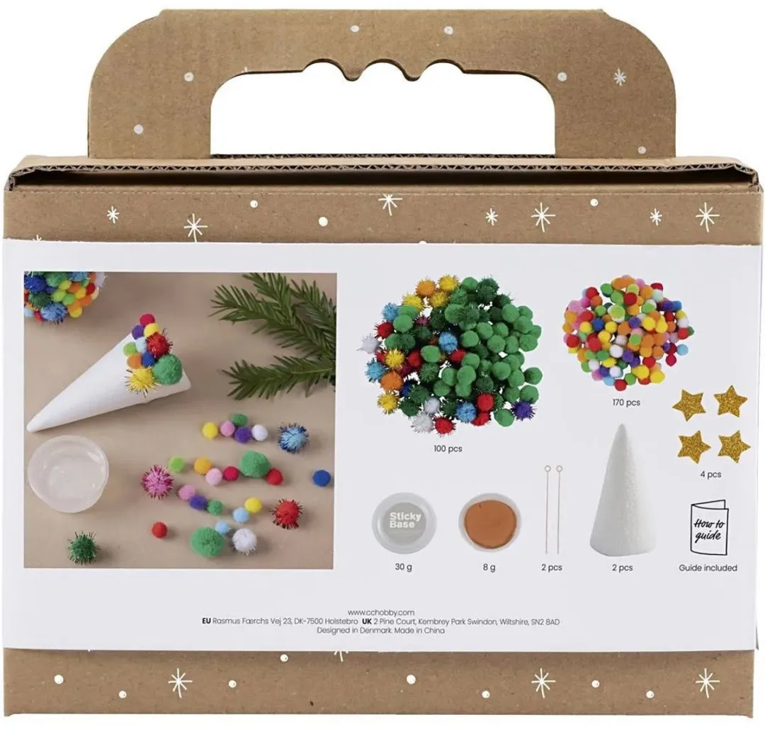 Creativ Company Mini Hobbyset Kerstboom Decoratie - Multicolor