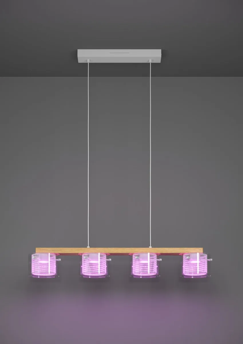 EGLO connect.z Portico-Z Hanglamp 88cm - Wit - RGB & Wit - Zigbee