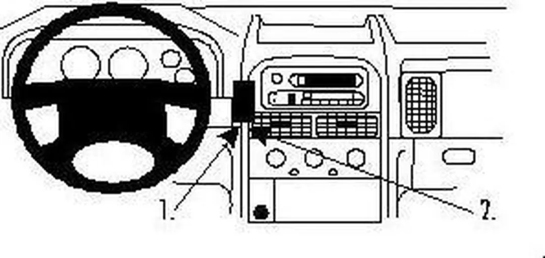 Brodit ProClip Center Mount 852650 - Jeep Grand Cherokee 1999-2004