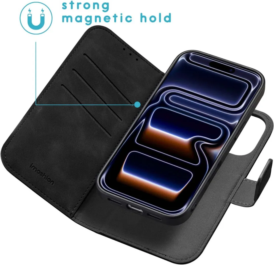 Imoshion Hoesje iPhone 17 Pro - 2-in-1 Bookcase Zwart