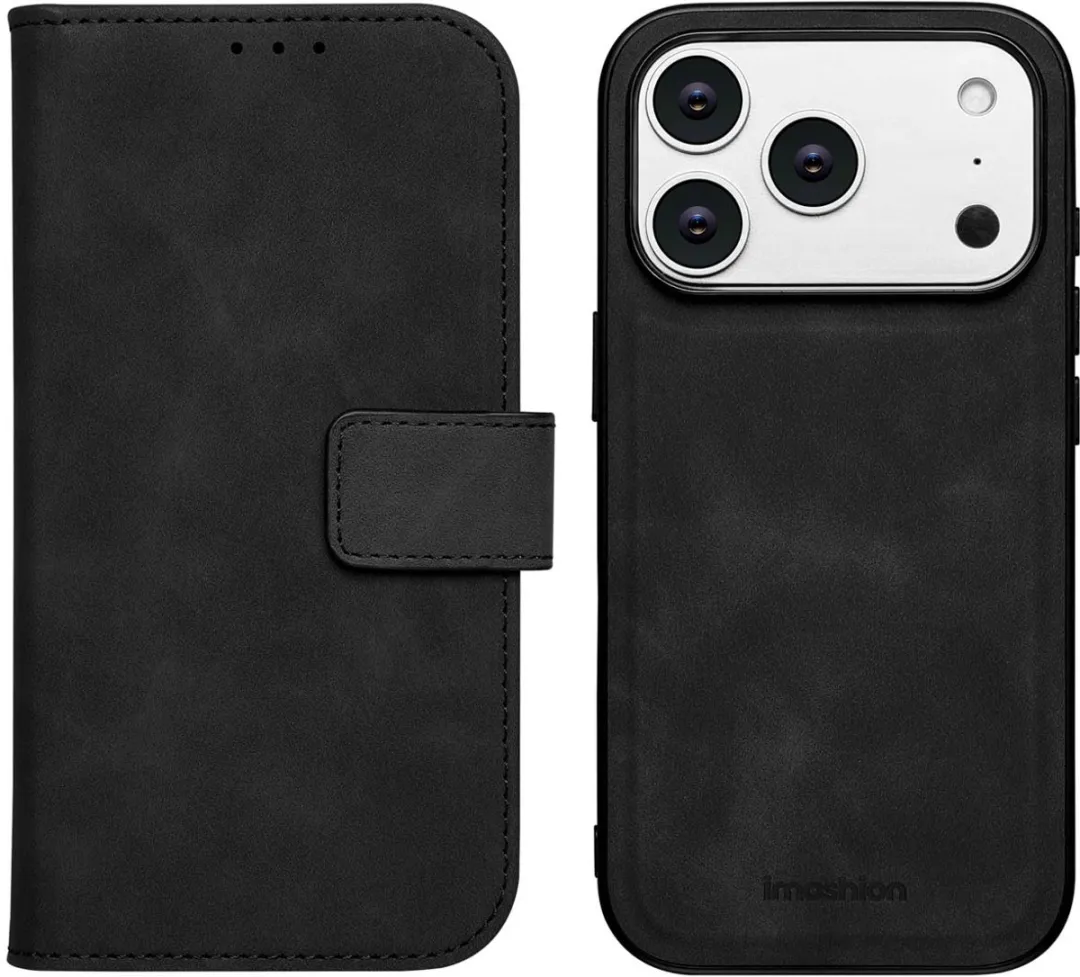 Imoshion Hoesje iPhone 17 Pro - 2-in-1 Bookcase Zwart - afbeelding 6 van 6