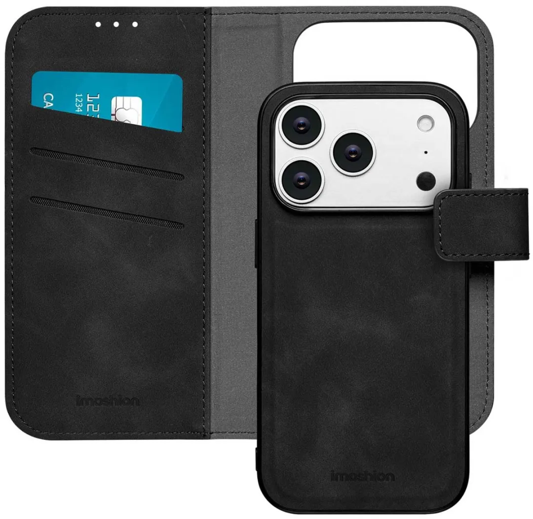 Imoshion Hoesje iPhone 17 Pro - 2-in-1 Bookcase Zwart