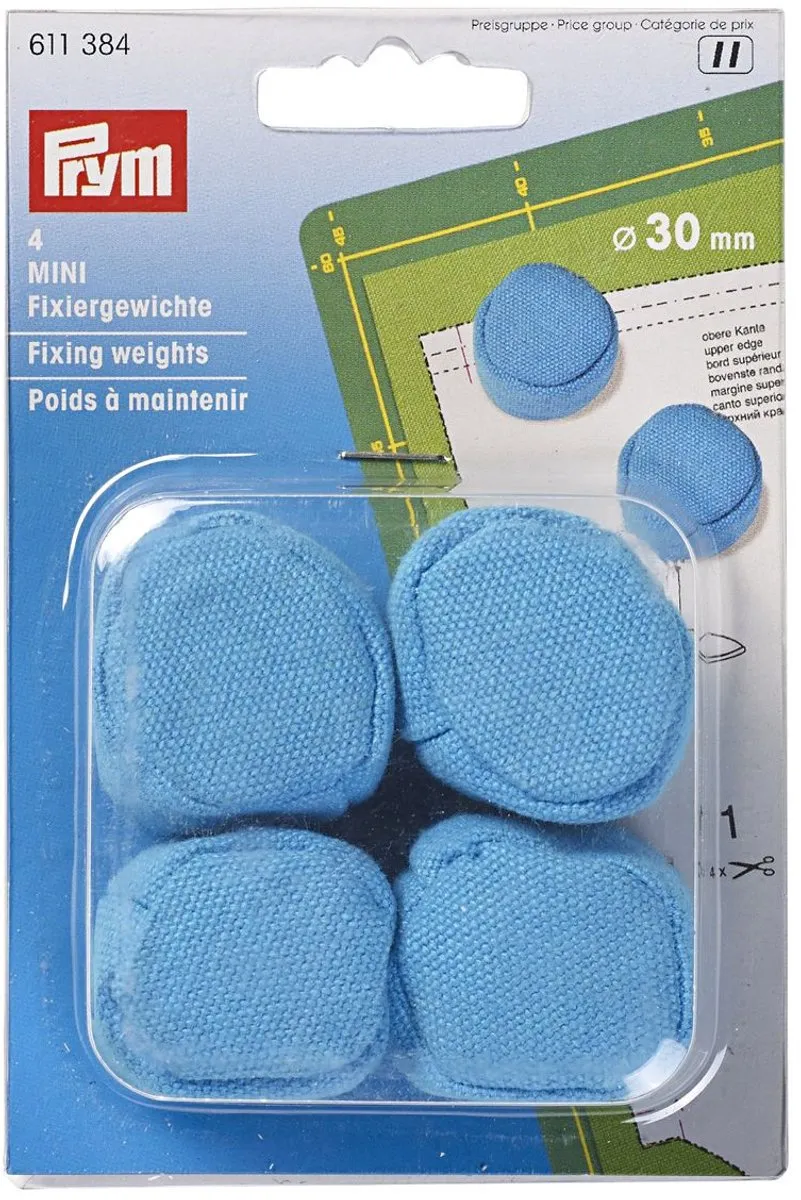 Prym Fixeergewichten 30mm - 4 Stuks Blauw