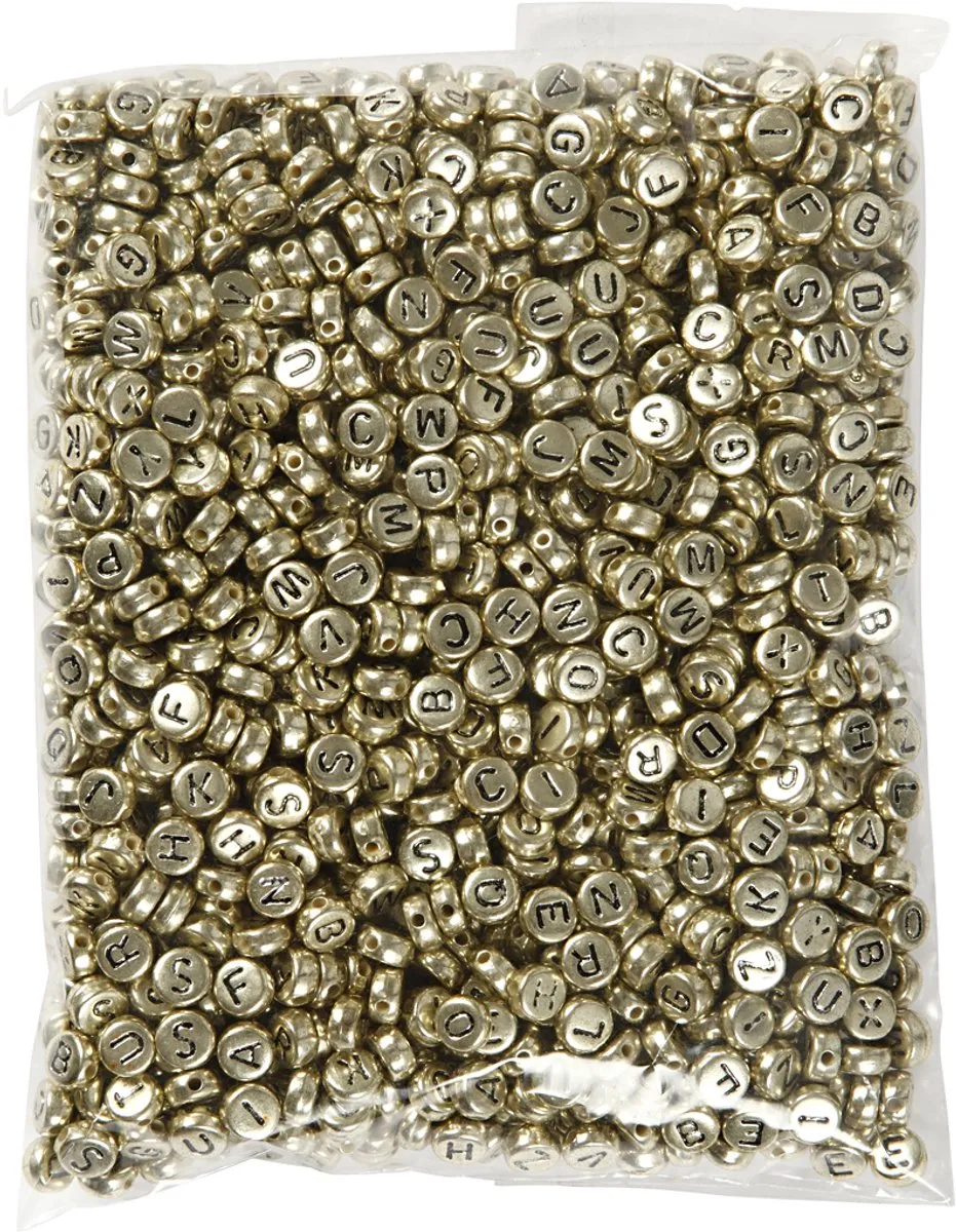 Creativ Company Letterkralen 7mm Goud - 165 Stuks