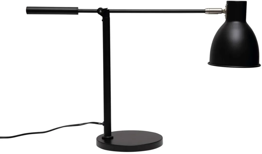 MAULfinja Bureaulamp - Metaal - Zwart - E27 Fitting - Verstelbare Arm - Stijlvol Design - Tafellamp