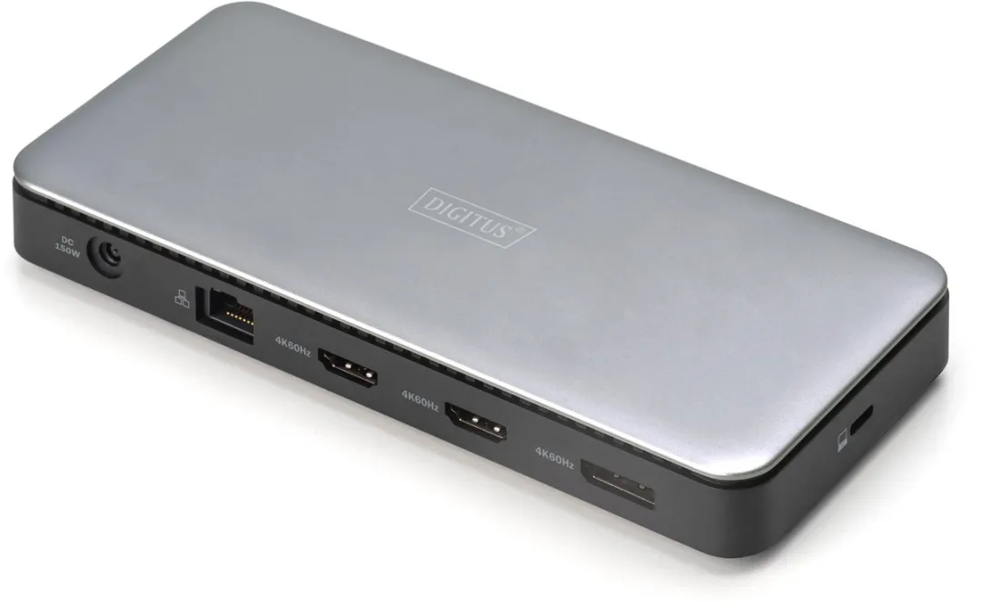Digitus DA-70917 USB-C Dockingstation - 8K/4K - Grijs/Zwart