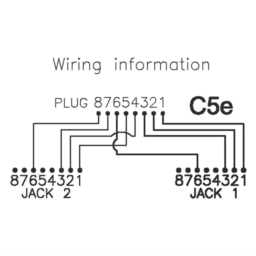 Value T-Adapter Cat.5e - 2x RJ45 - Wit