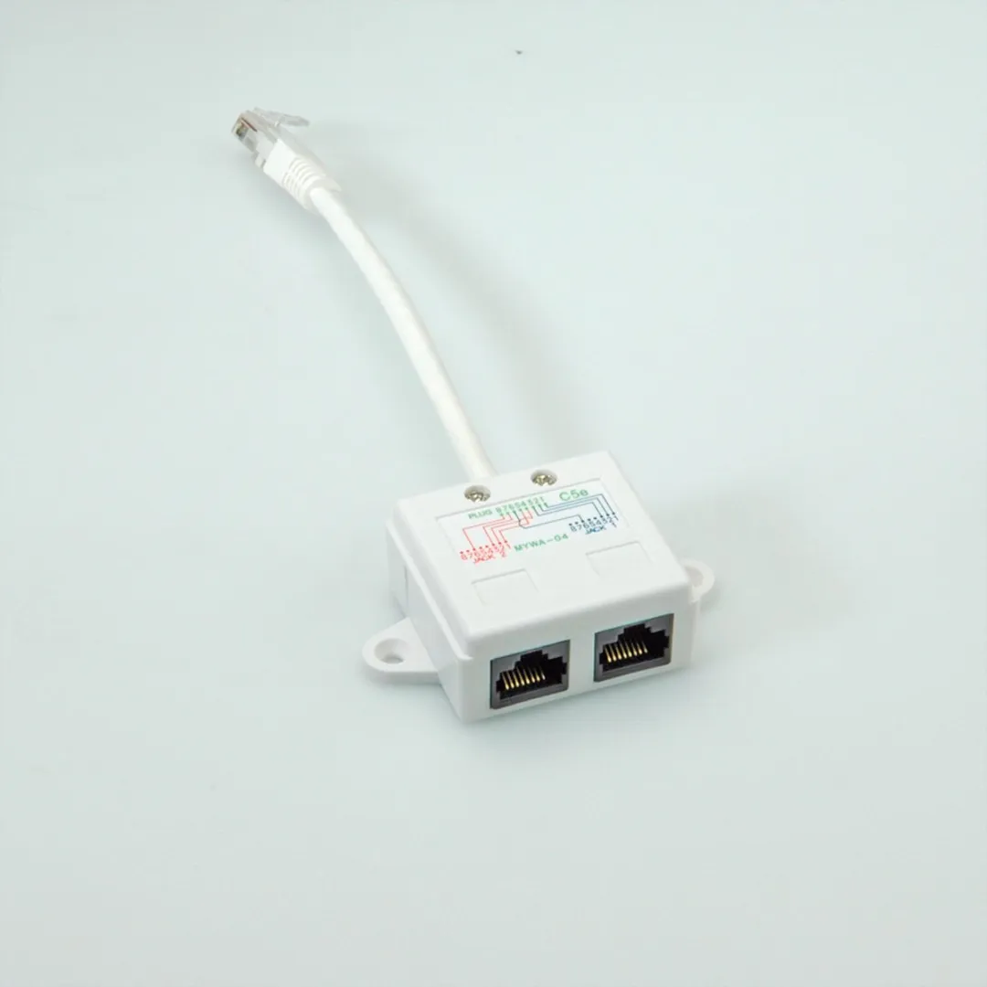 Value T-Adapter Cat.5e - 2x RJ45 - Wit - afbeelding 6 van 6