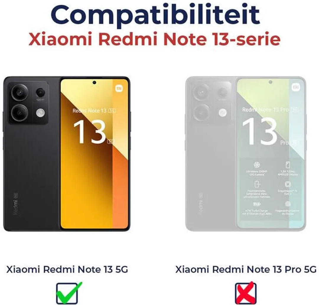 Nillkin CamShield Hoesje Xiaomi Redmi Note 13 5G - Zwart