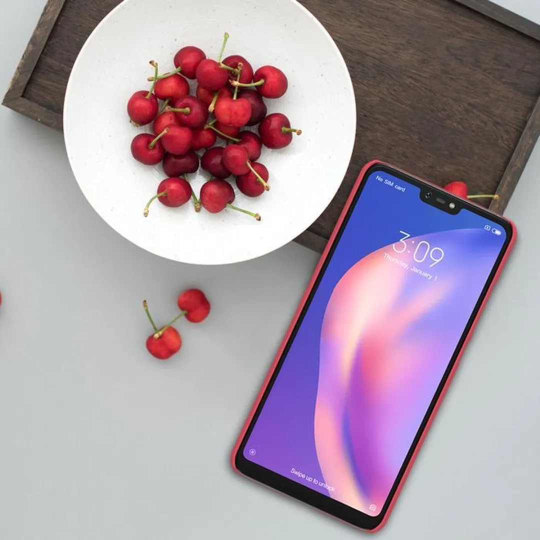 Nillkin Frosted Shield HardCase Xiaomi Mi 8 Lite - Rood - afbeelding 4 van 4