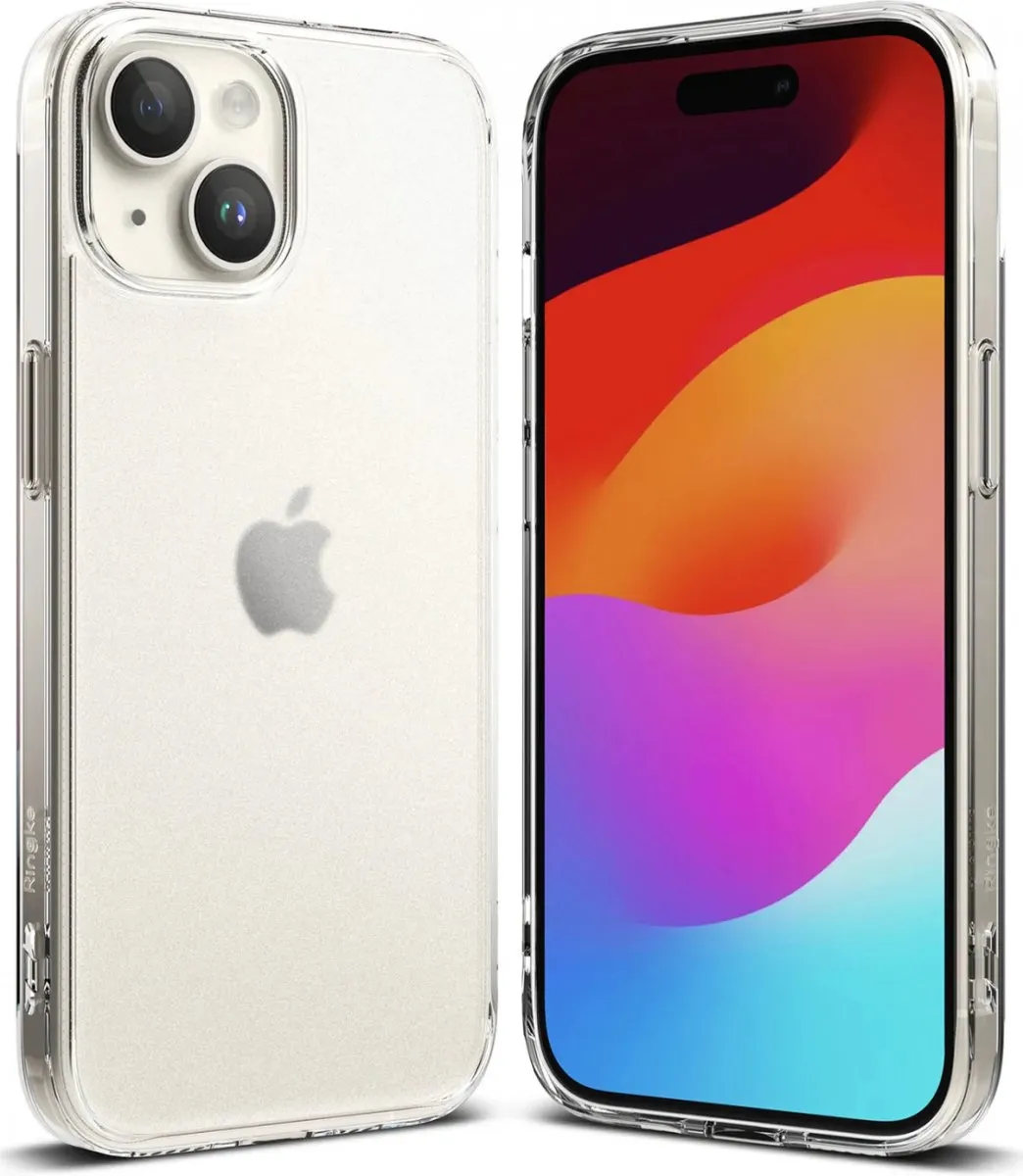 Ringke Fusion Back Cover Matte Transparant Hoesje Geschikt voor Apple iPhone 15 Plus