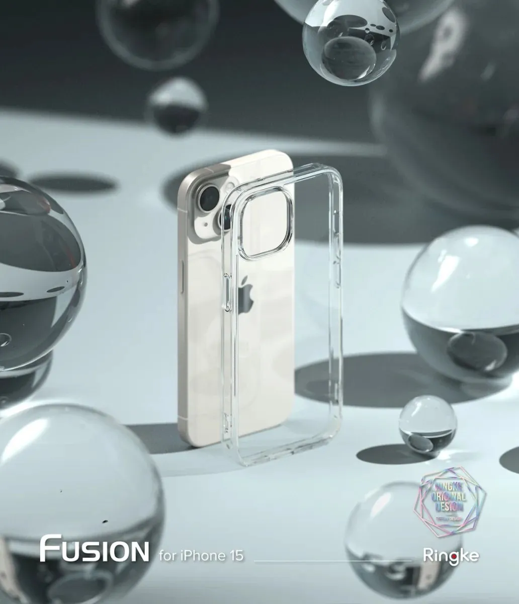 Ringke Fusion Back Cover Matte Transparant Hoesje iPhone 15 Plus - afbeelding 6 van 6
