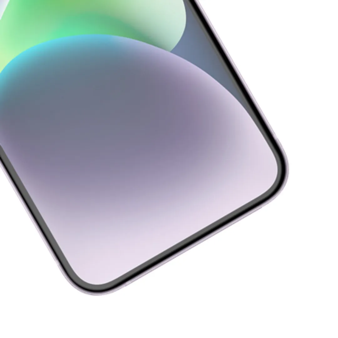 Just in Case iPhone 14 Plus Schermbeschermer - Gekleefd Glas - Transparant