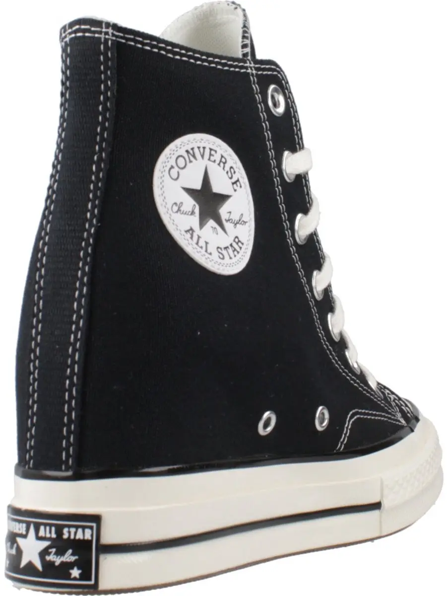 Converse Chuck 70 Wedge Hi Dames Sneakers - Zwart - afbeelding 4 van 4