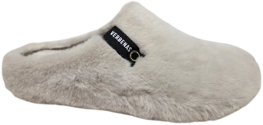 Verbenas York Groseto Beige Pantoffel Open Sloffen Synthetisch Gebroken Wit Dame