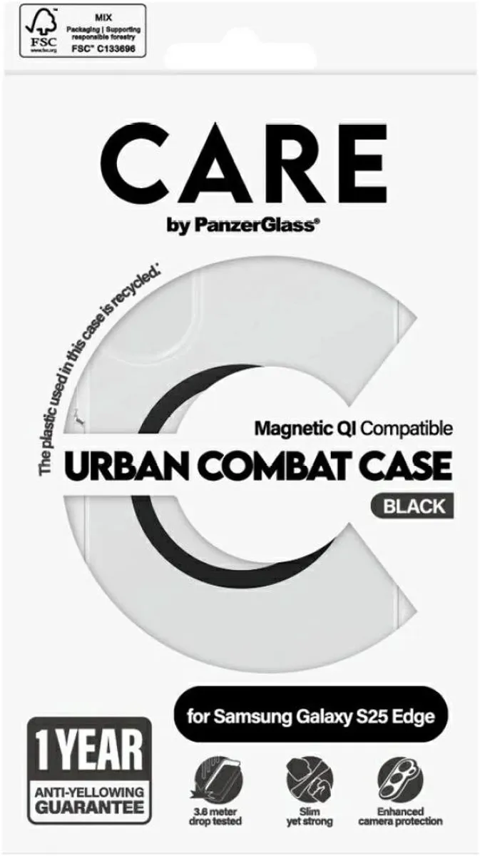 PanzerGlass Flagship Urban Combat Hoesje - Zwart - 5715685025525 - afbeelding 6 van 6