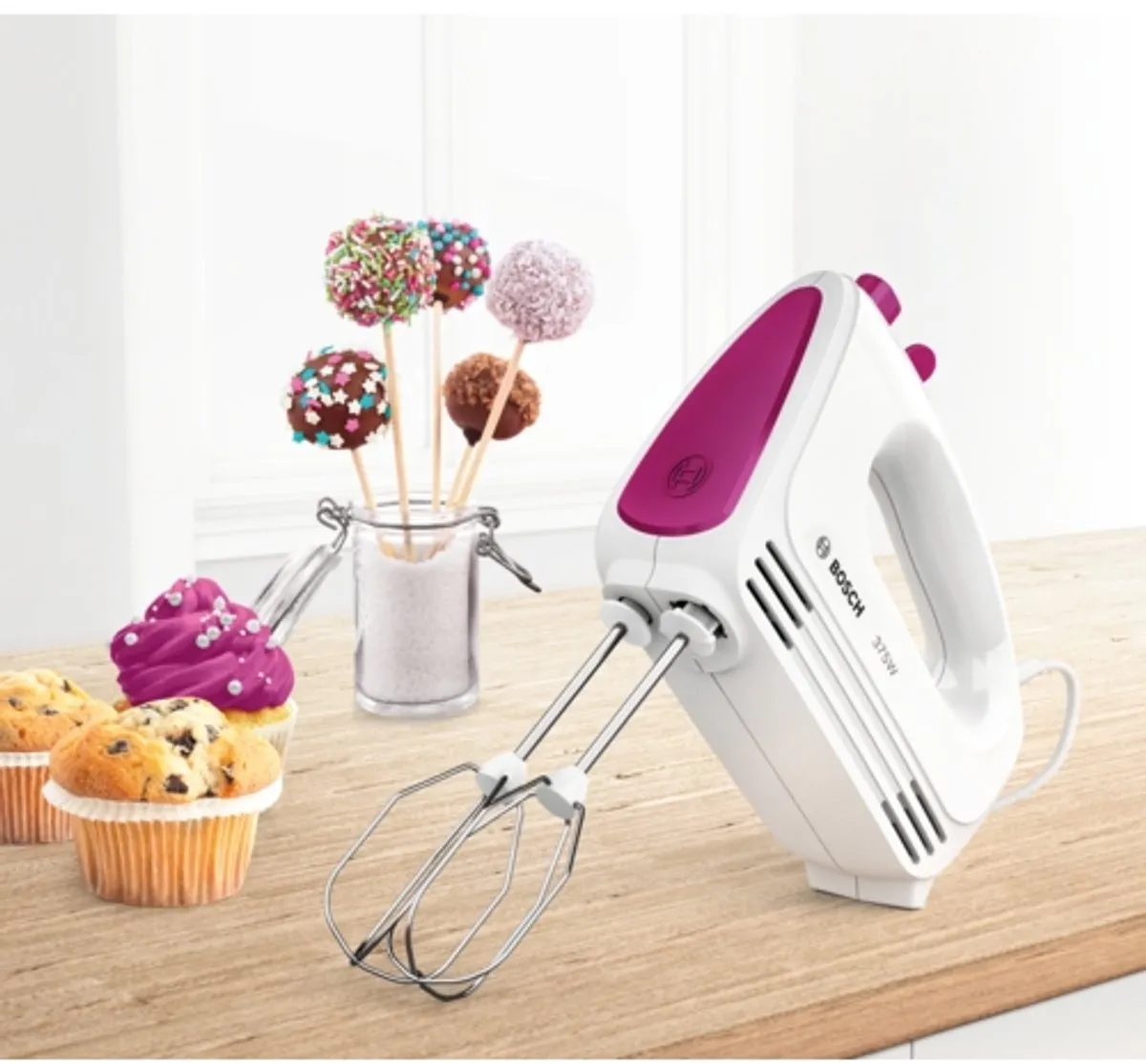 Bosch MFQ2210P Handmixer 375W - Roze