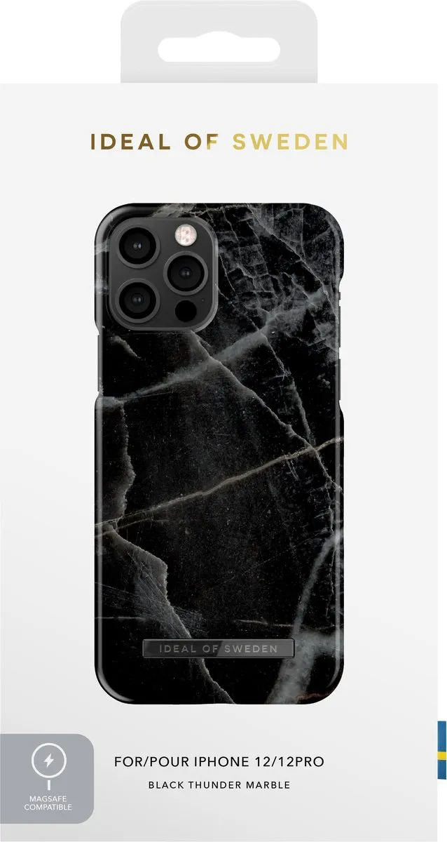 iDeal of Sweden iPhone 12/12 Pro Hoesje Black Thunder - MagSafe - afbeelding 4 van 6
