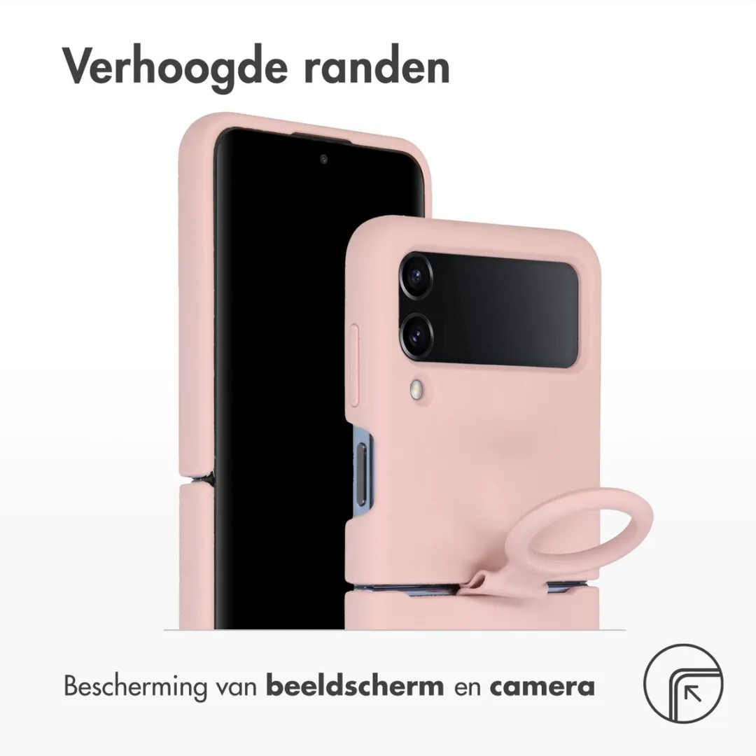 Accezz Hoesje Samsung Galaxy Z Flip 4 - Roze