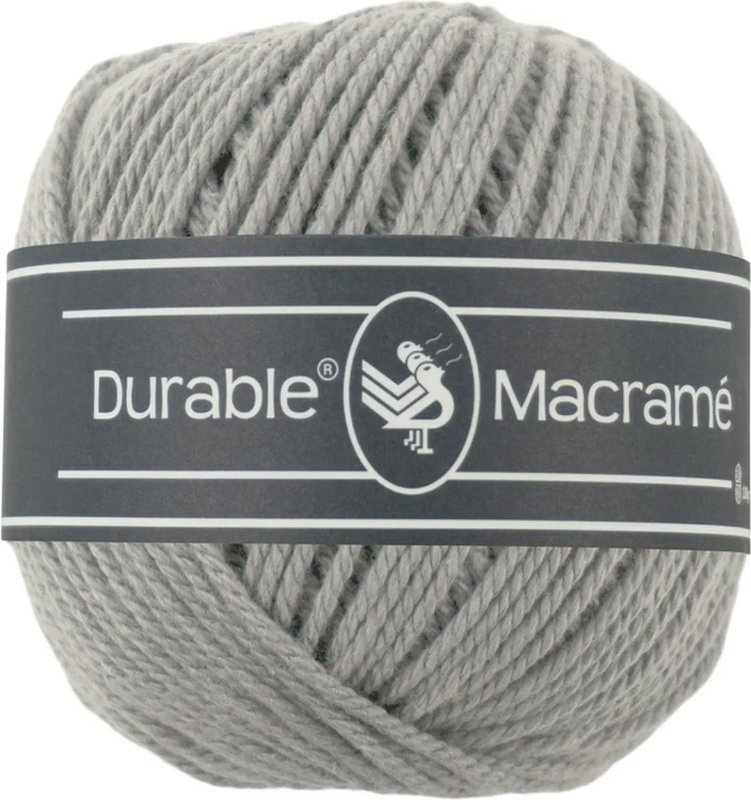 Durable Macramé Katoen Garen 2232 Light Grey