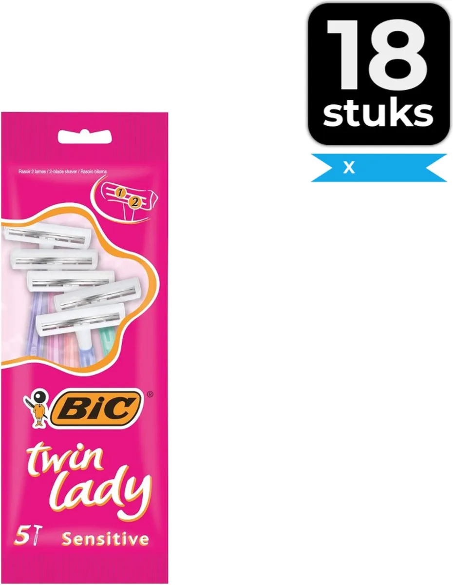 BIC Twin Lady Wegwerpscheermesjes 36-delig - 5 Stuks